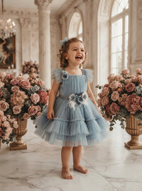 The Seraphina Periwinkle Tulle Gala Dress