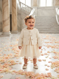 The Enchanted Rose Ivory Tweed Jacket