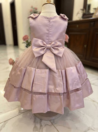 The Rosé Lumière Satin & Tulle Heirloom Dress