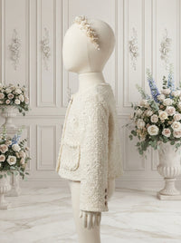 The Enchanted Rose Ivory Tweed Jacket