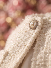The Enchanted Rose Ivory Tweed Jacket