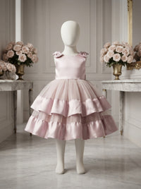The Rosé Lumière Satin & Tulle Heirloom Dress
