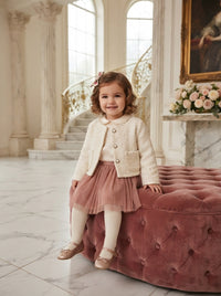 The Enchanted Rose Ivory Tweed Jacket