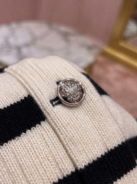 The Monochrome Heritage Crest Cardigan