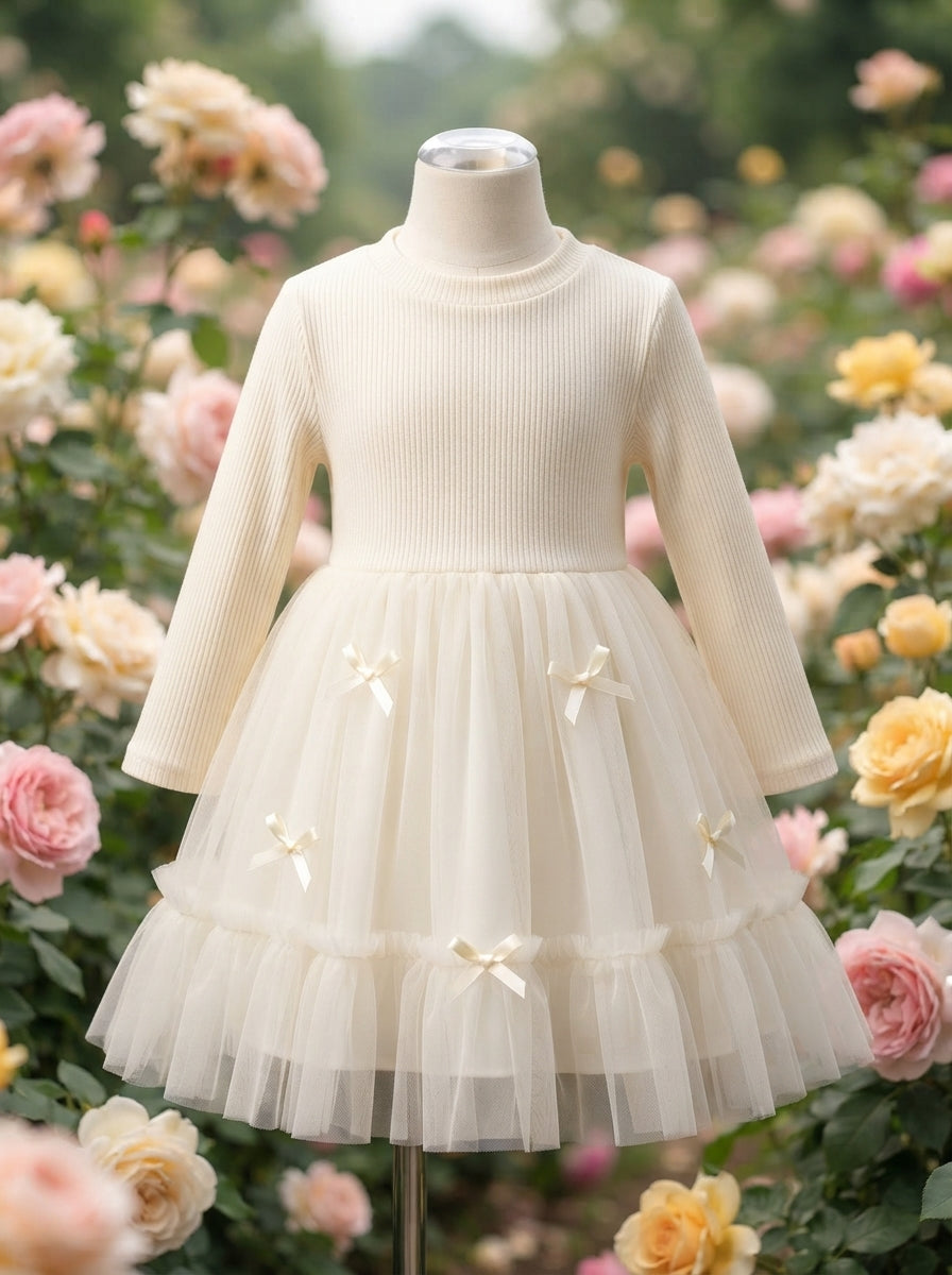 The Aurora Ribbed Heirloom Tutu Dress