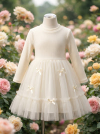 The Aurora Ribbed Heirloom Tutu Dress