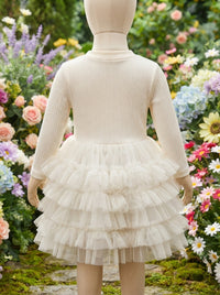 The Aurora Ribbed Heirloom Tutu Dress