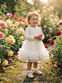 The Aurora Ribbed Heirloom Tutu Dress